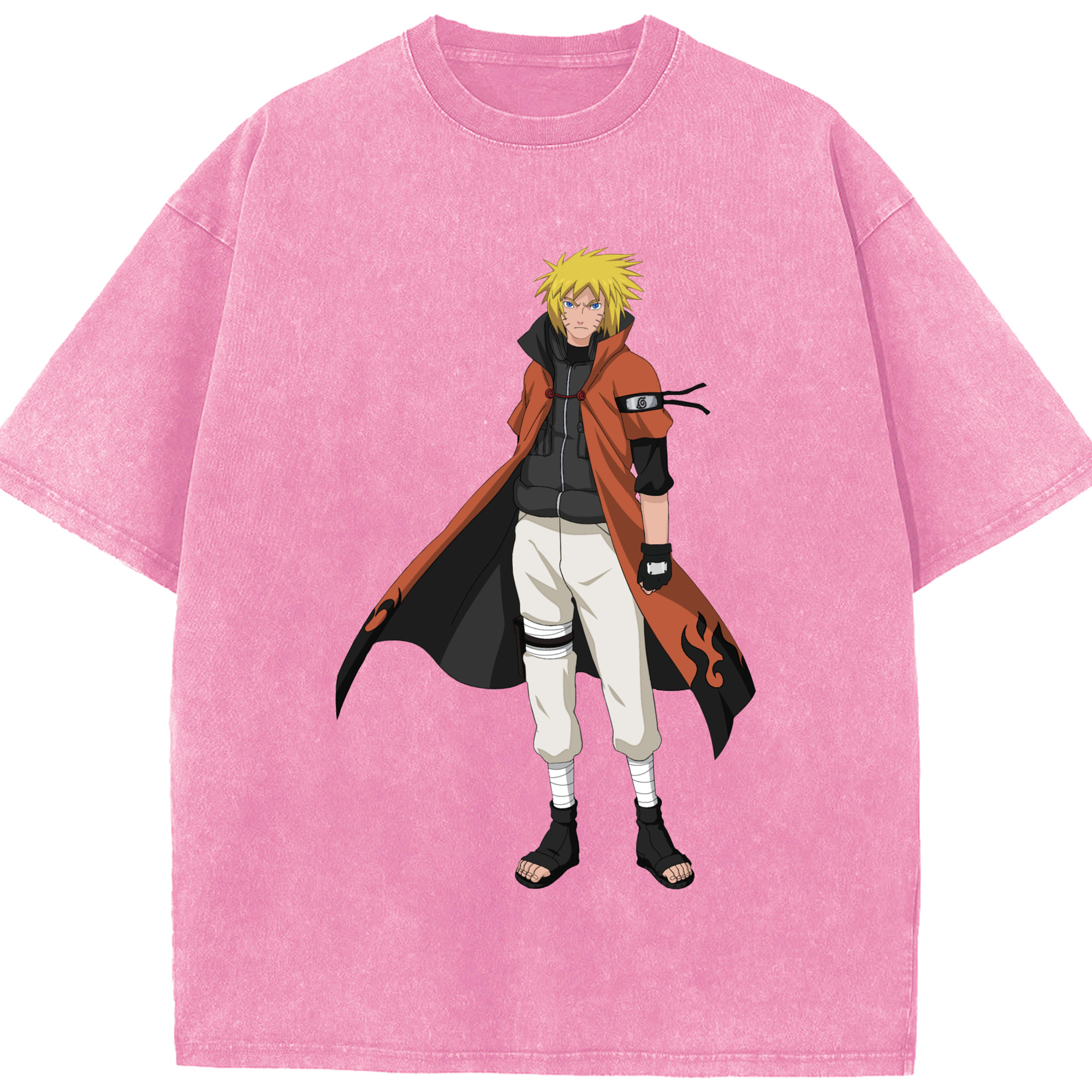 （画像用） NARUTO -ナルト- うずまき ナルト Uzumaki Naruto 綿100% ヴィンテージ風 半袖Tシャツ（フロントプリント）